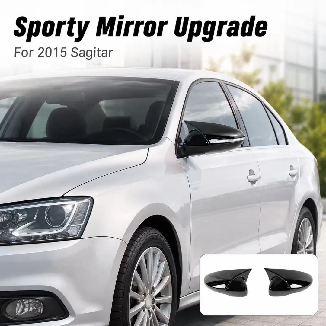 For 15 Volkswagen Sagitar Modified Reversing Mirror Cover Horn Rearview Mirror Housing Car Accessories
