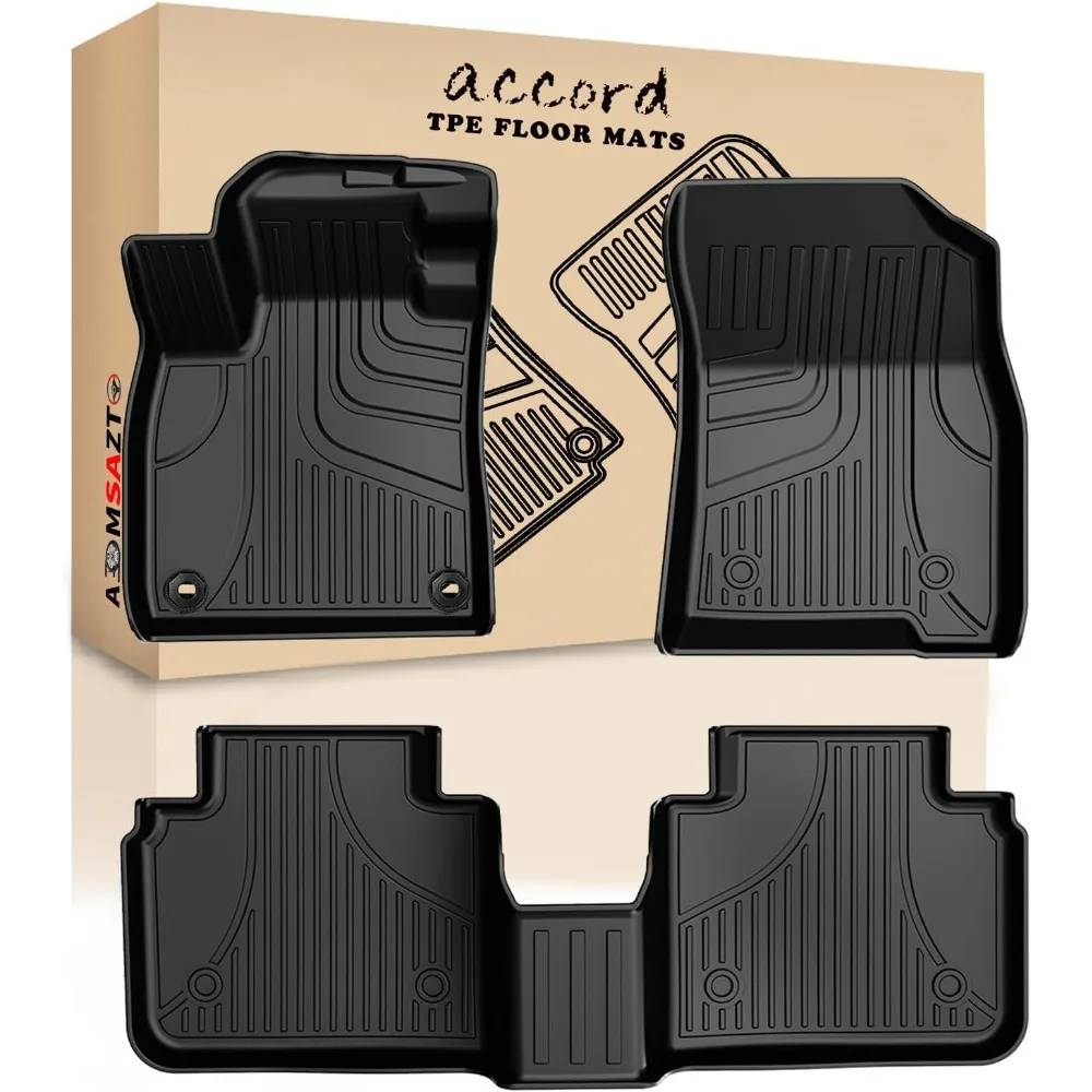 

US Floor Mats for 2023 2024 2025 Honda Accord (Include Hybrid) All Weather TPE Rubber Floor Liners for Honda