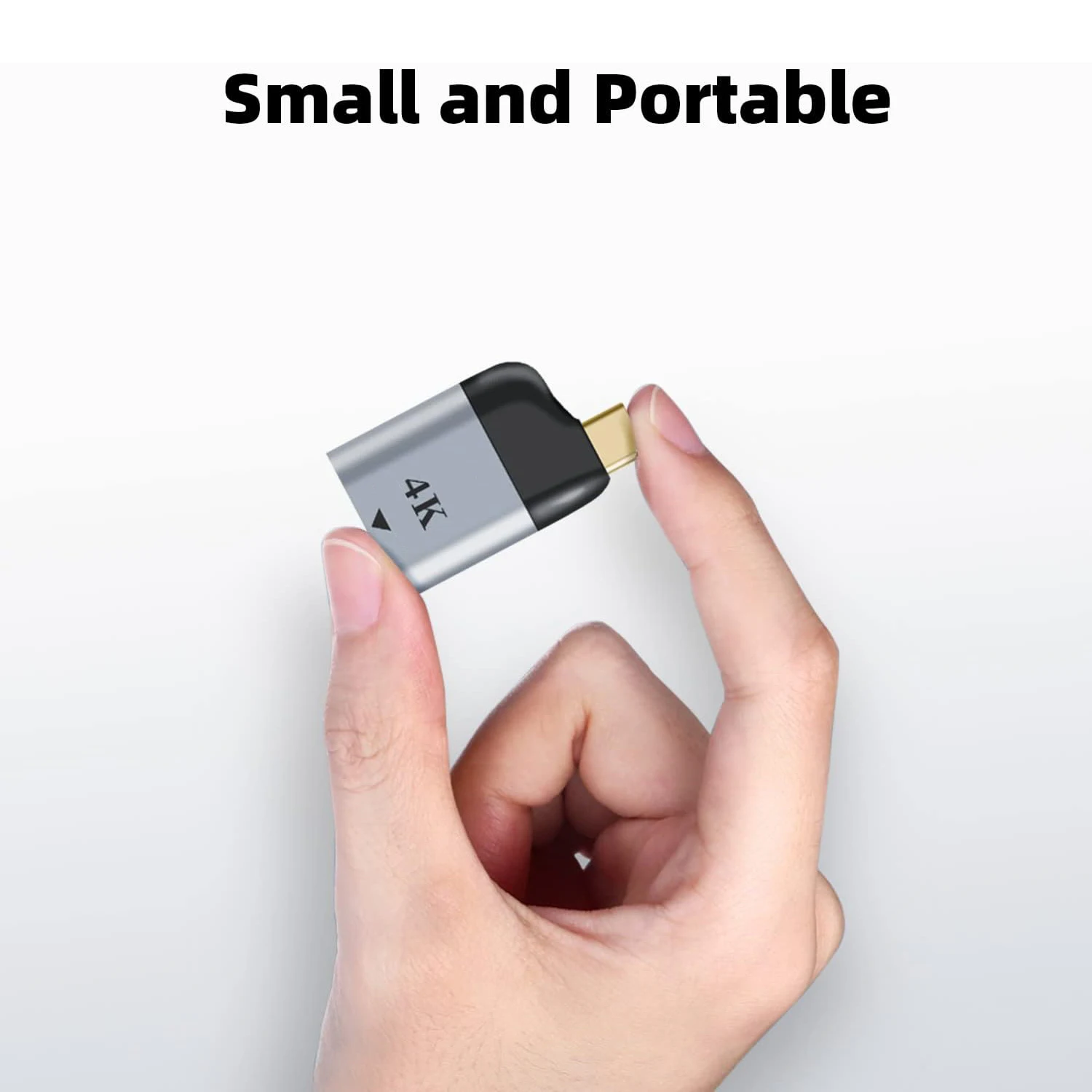 USB C to 4K@60Hz Adapter Thunderbolt3 Type-C to HD Display Converter Compatible with Macbook Pro/Air Ipad Pro Surface To Monitor