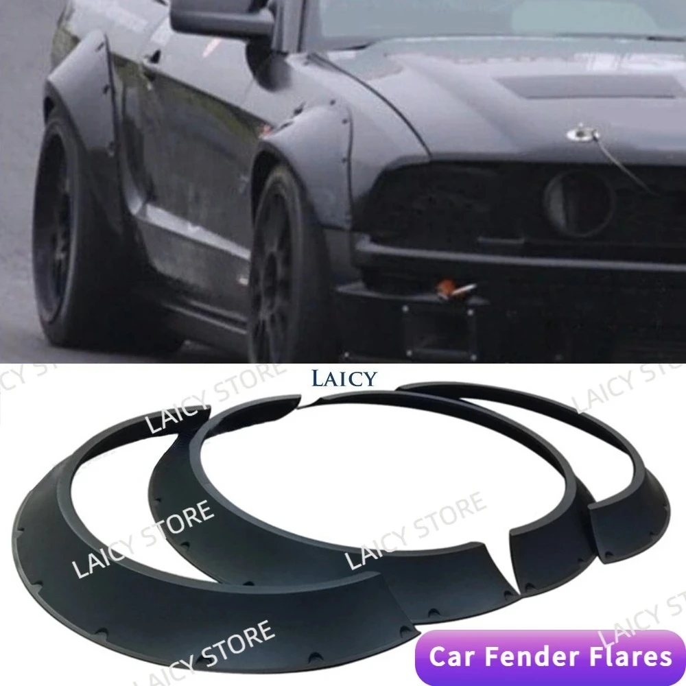 

LAICY 4 шт. для Ford Mustang GT 2003-2021: расширители колесных арок, защитные накладки на колесные дуги, брызговики, автомобильные аксессуары