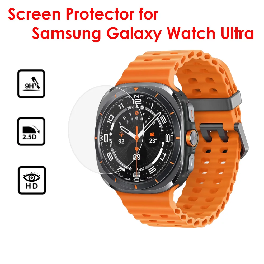

2PCS Tempered Glass Screen Protector for Samsung Galaxy Watch Ultra 47mm SM-L705 fit Galaxy Watch Ultra 2025 2024