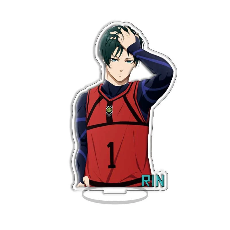 الأزرق قفل التمثال الاكريليك حامل Bachira Kunigami Barou Chigiri Itoshi Rin Isagi الشكل سطح المكتب زخرفة المشجعين هدايا عيد الميلاد 15 سنتيمتر #4