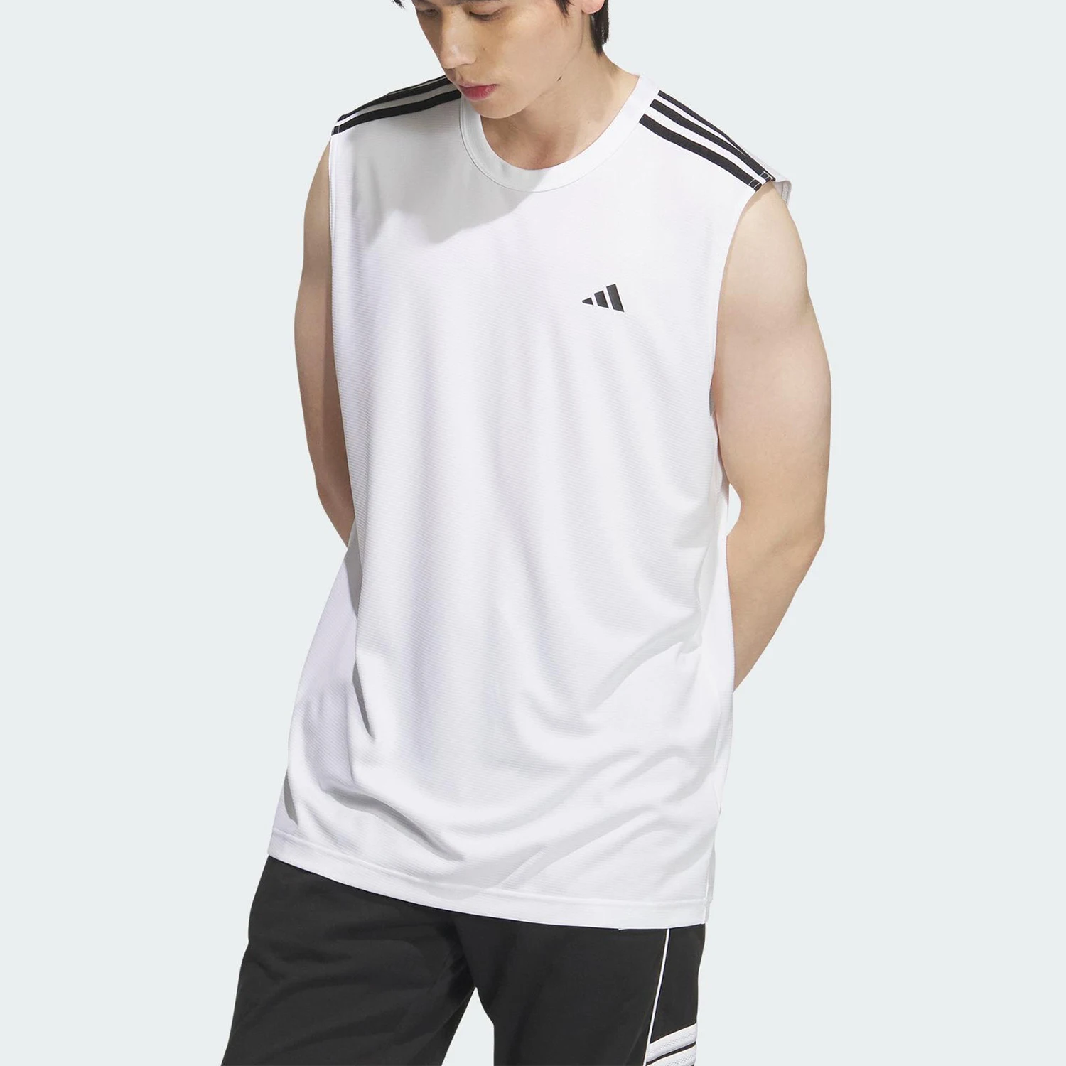 Adidas genuine summer men's and women's breathable loose training vest KE5907