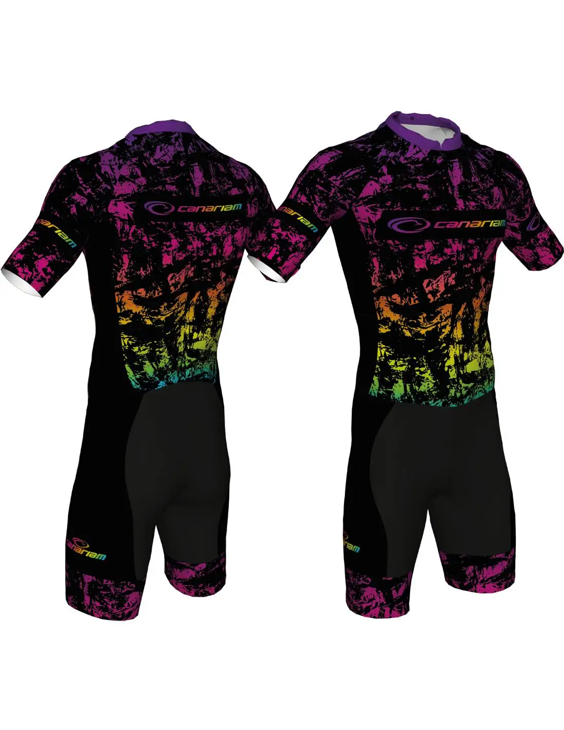 

Мужской комбинезон Canariam для скоростного катания с коротким рукавом, одежда для велоспорта, инлайн-скейтинга, триатлона, гоночная форма 2026