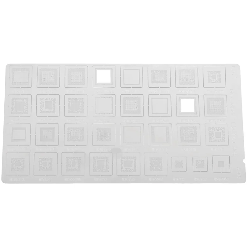 

ABRW-8PCS Универсальный BGA-трафарет для MTK MSM Huawei Xiaomi Ipad CPU RAM PM Power IC Reball Pin Шаблон прямого нагрева