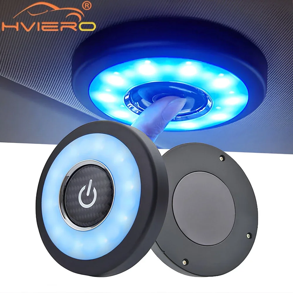 

1 шт., внутренний светильник для автомобиля, купольная лампа на крыше, для чтения, авто номерной знак, багажник, 10 светодиодов, сенсорная дверь, ночная портативная беспроводная потолочная лампа