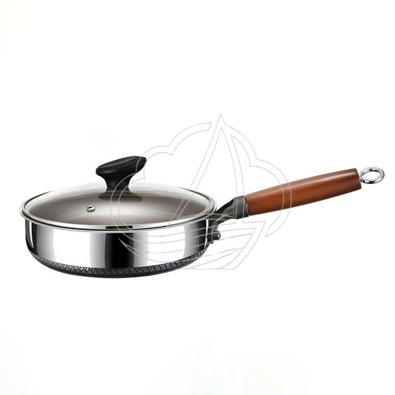 

Kitchenware Titanium Pan Honeycomb Non-stick Cooking Pot Stainless Steel Frying Pans for Gas Stove Induction Pot