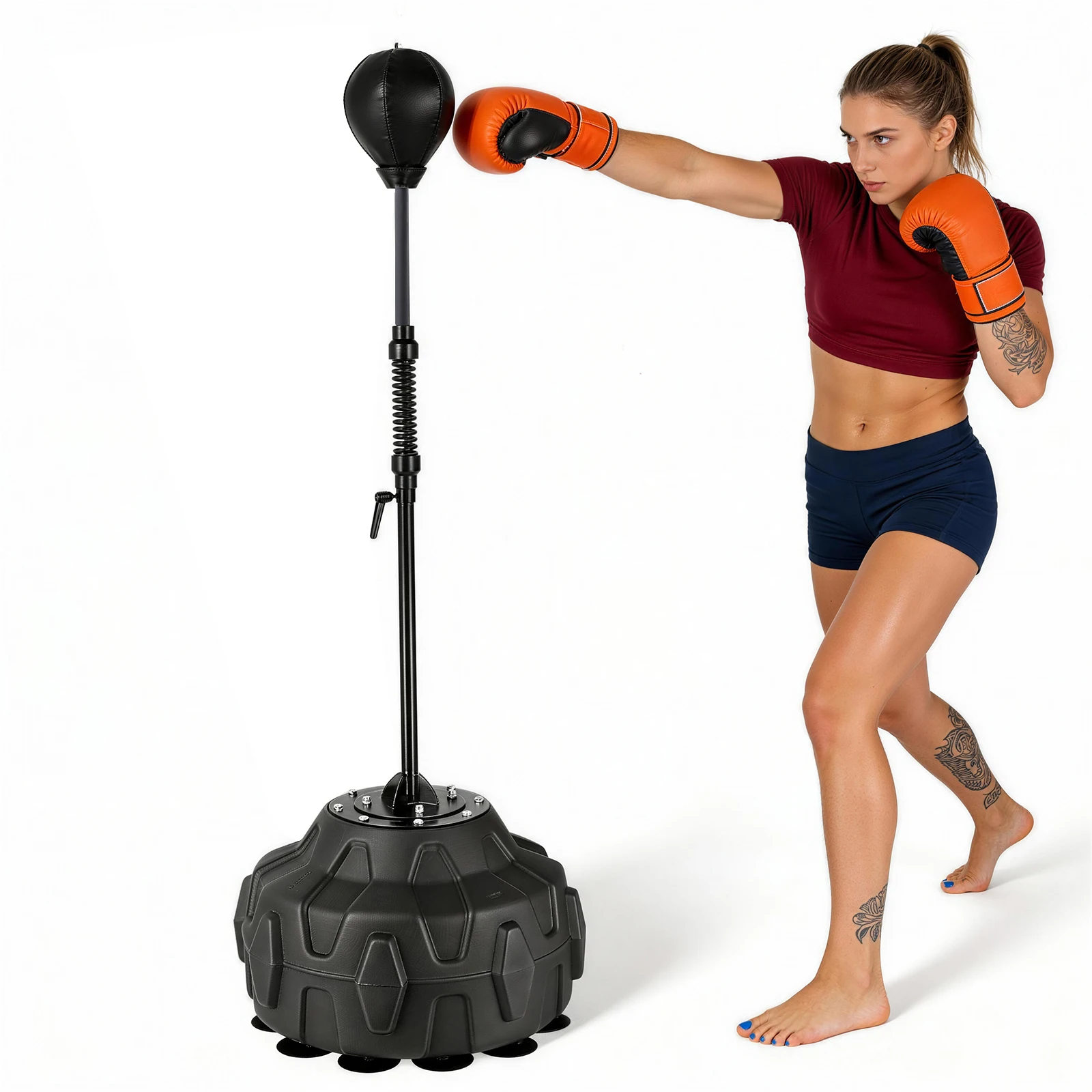 Speed Bag Boxing - كيس تدريب ريفلكس، قابل لتعديل الارتفاع،