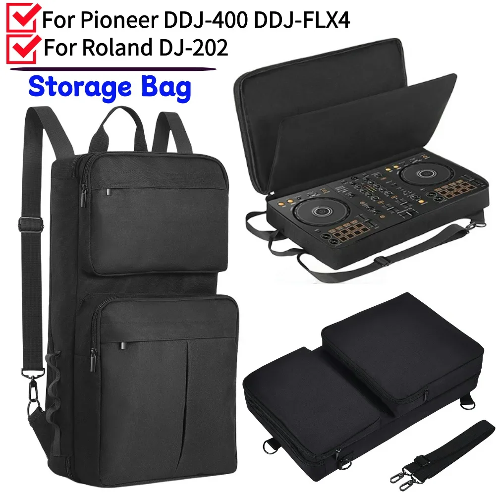 

Портативный чехол для диджейского проигрывателя Pioneer DDJ-400, DDJ-FLX4, Roland DJ-202, рюкзак для DJ-контроллера с плечевым ремнем