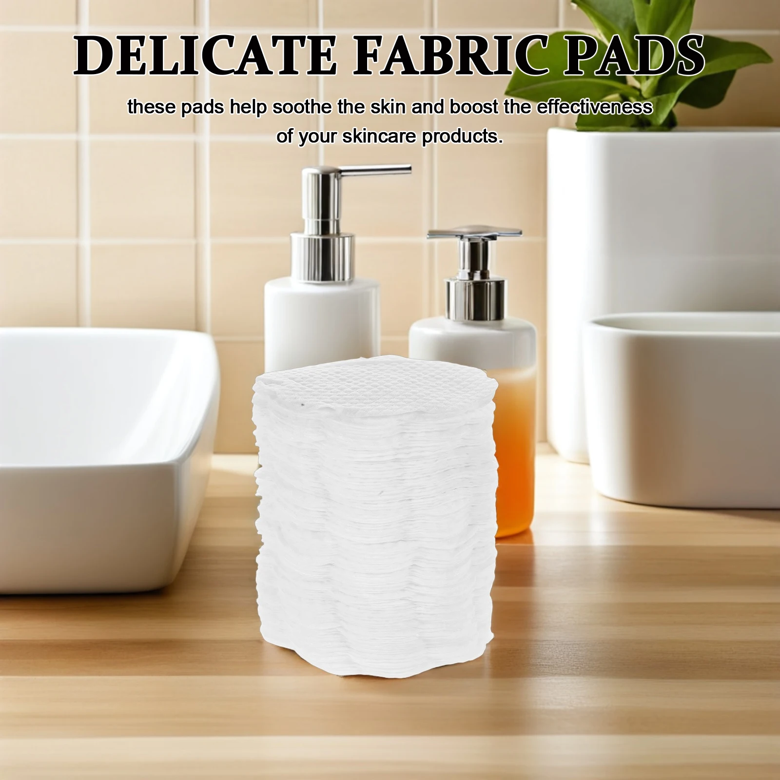 

100Pcs Soft Flower Non-Woven Makeup Remover Pads Gentle Eye Lipstick Removal Travel Daily Skin Cleansing Wipes