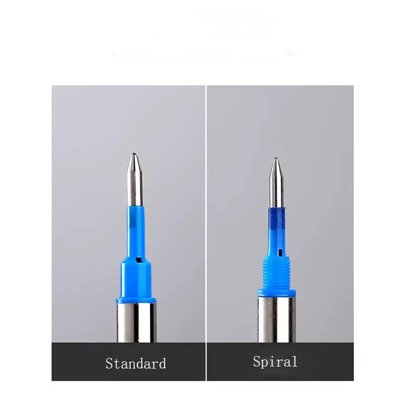 5 Stück Jinhao Gel-Tintenminen für Kugelschreiber, perfekt für Büro und Geschäft, Executive-Stift (Standard/Spirale) (blau/schwarze Tinte) – Detail 10