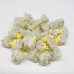 Gateron Milky Yellow Switches 5 Pin Hot Swap Red Brown Clear Milk White Switches For 3/5 Pin Mechanical Keyboard GK61GK64 GH60
