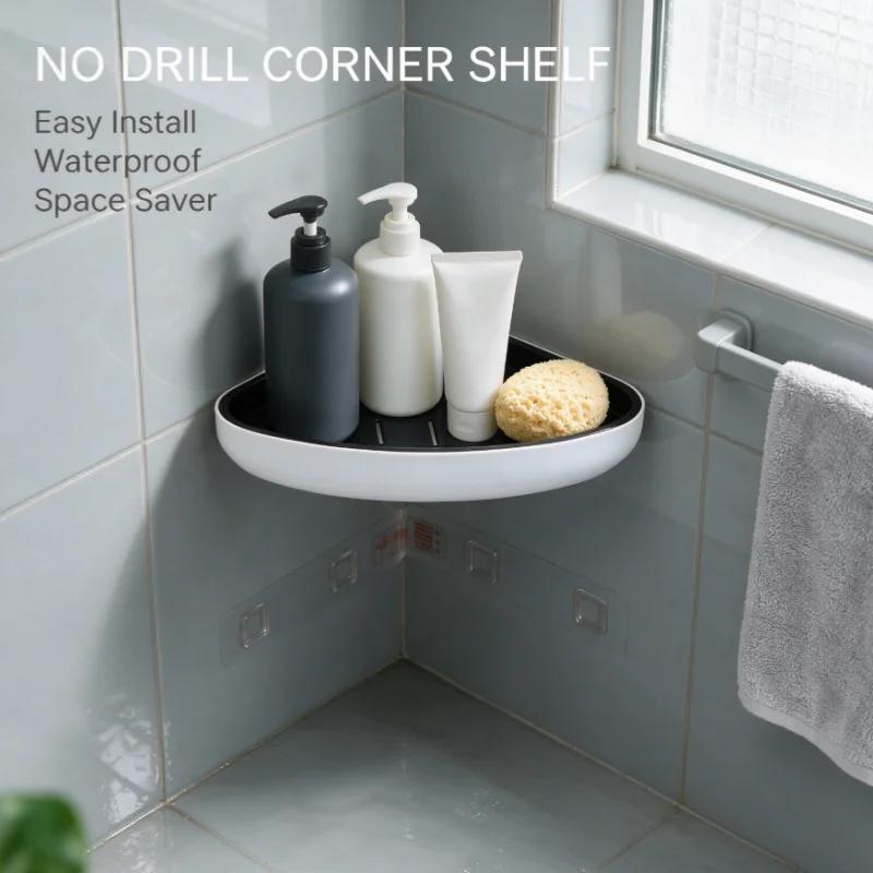 10PCS No-drill Adhesive Storage Rack Tissue Box Hook Wall-mounted Strong Traceless Adhesive Buckle Self-adhesive and Removable - view 3