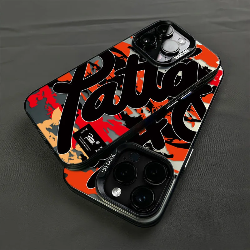 Fashion Ins Phone Case For iPhone 16 15 14 13 12 11 Pro Max XR 8 7 Plus PATTA Fall Matte Back Cover