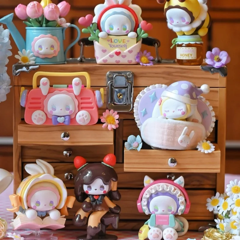 Genuine Emma Secret Forest Love Dopamine Series Blind Box Kawaii Figure Desktop Ornament Collection Model Surprise Kids Gift