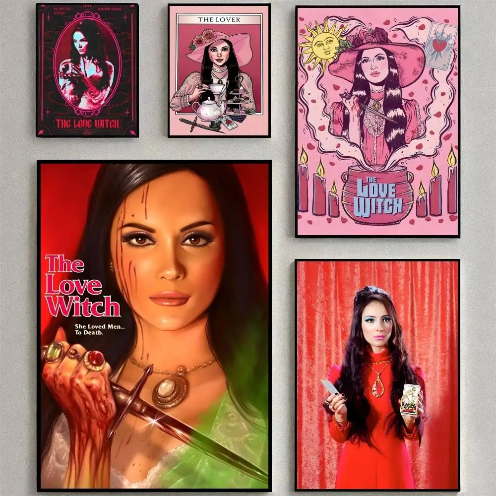 The Love Witch Retro Anna Biller Cult Poster Waterproof Wall Art Sticker For Bar Living Room Vintage Room Decor High Quality