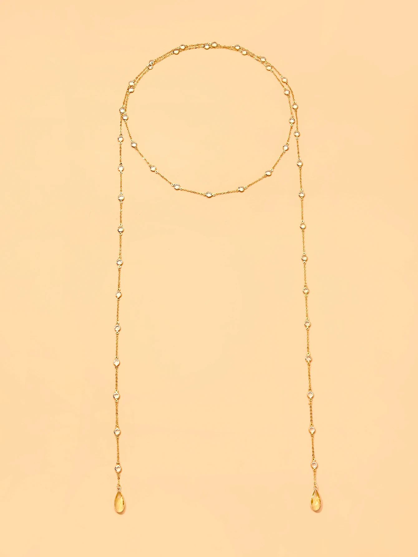 Kalung liontin kristal Citrine - Body Jewelry High End ulasan dan harga