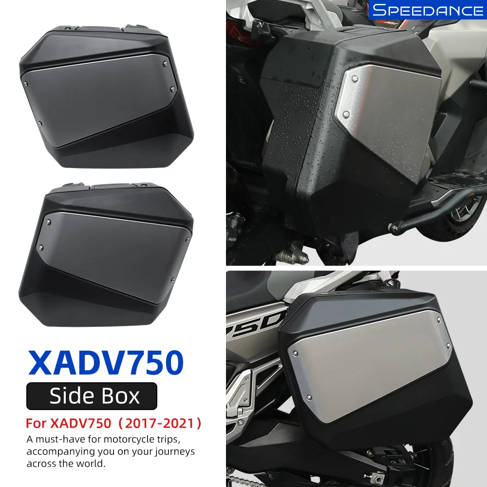 Speedance Plastic Side Cases for Honda XADV750 2017-2021, Quick Detach Saddlebags, Kufry Boczne Do Motocykla Work with OEM Key
