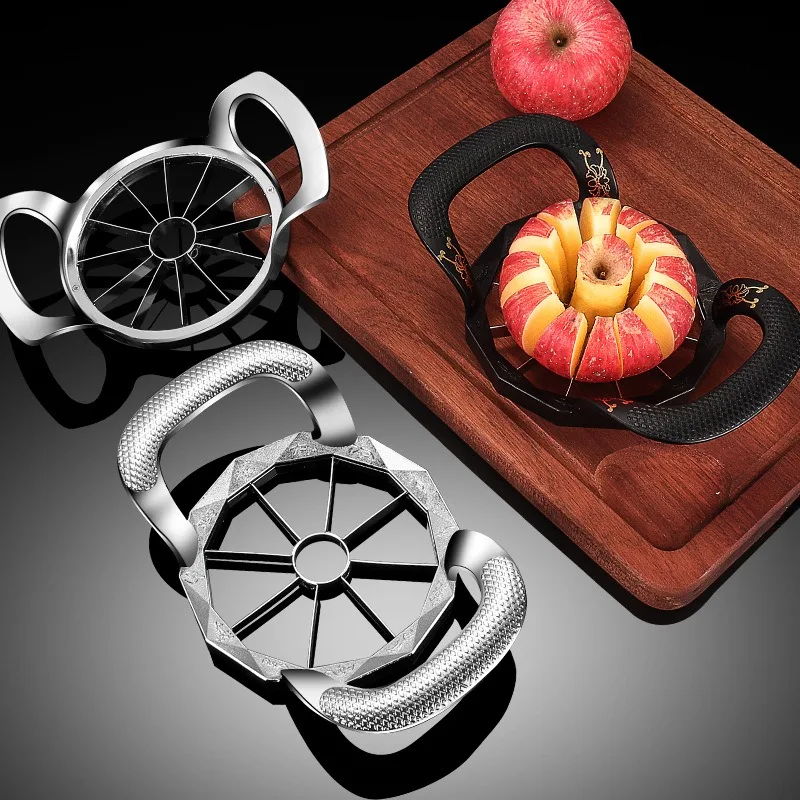 Apple Slicer,8/12-Blade Extra Large Apple Corer, Heavy Duty Stainless Steel Apple Cutter and Divider，Time-Saving,Easy to Use