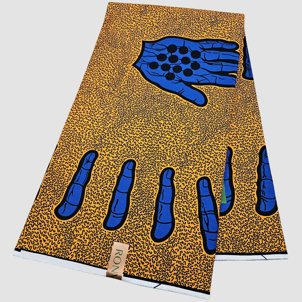Nigeria ABC Echtes Wachs Afrikanischer Lendenschurz, 100% Baumwolle Echter Wachs-Bedruckter Stoff, Traditioneller Afrikanischer Kleidungsstil – Detail 6