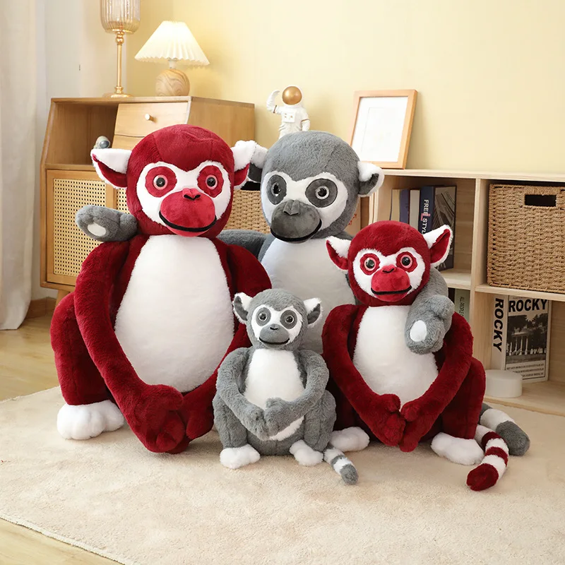 

Simulation Monkey Plush Toy Doll Realistic Soft Stuffed Animal Long Arm Monkey Plushies Dolls Ornaments for Kids Funny Xmas Gift