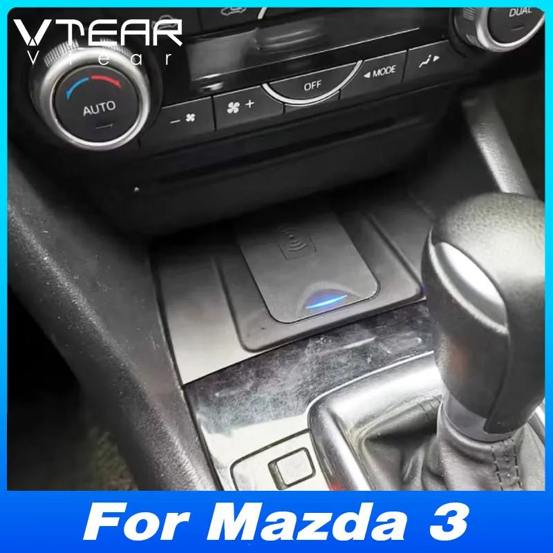 

Беспроводное автомобильное зарядное устройство для Mazda 3 Axela 2014-2018 гг. — адаптер панели мобильного телефона с быстрой зарядкой | Детали интерьерной продукции