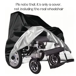 1pcs 210D Durable Heavy-Duty Electric Wheelchair Cover - All-Weather Protection, UV Shield, Windproof, Snowproof