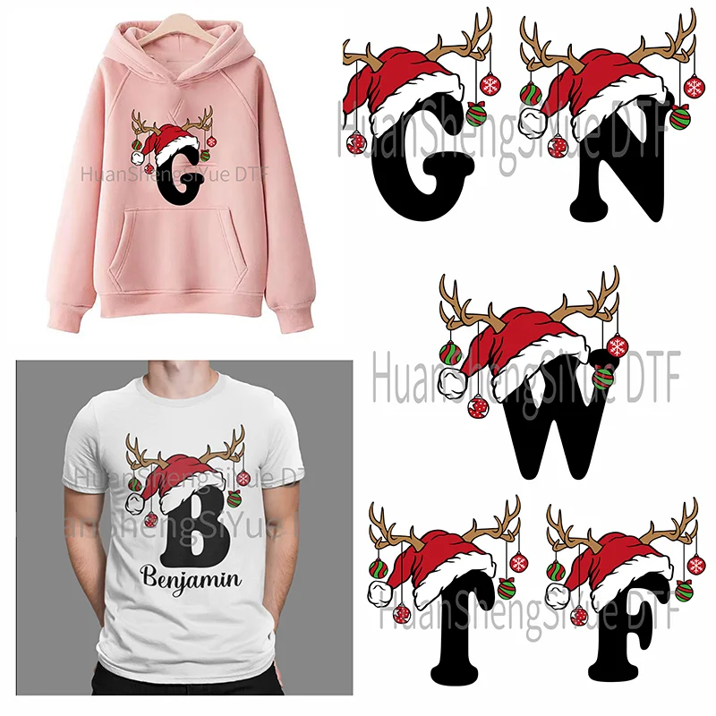 

Christmas Fashion Iron Clothing Patch T-shirt DIY Clothes Ironing Sticker Letters