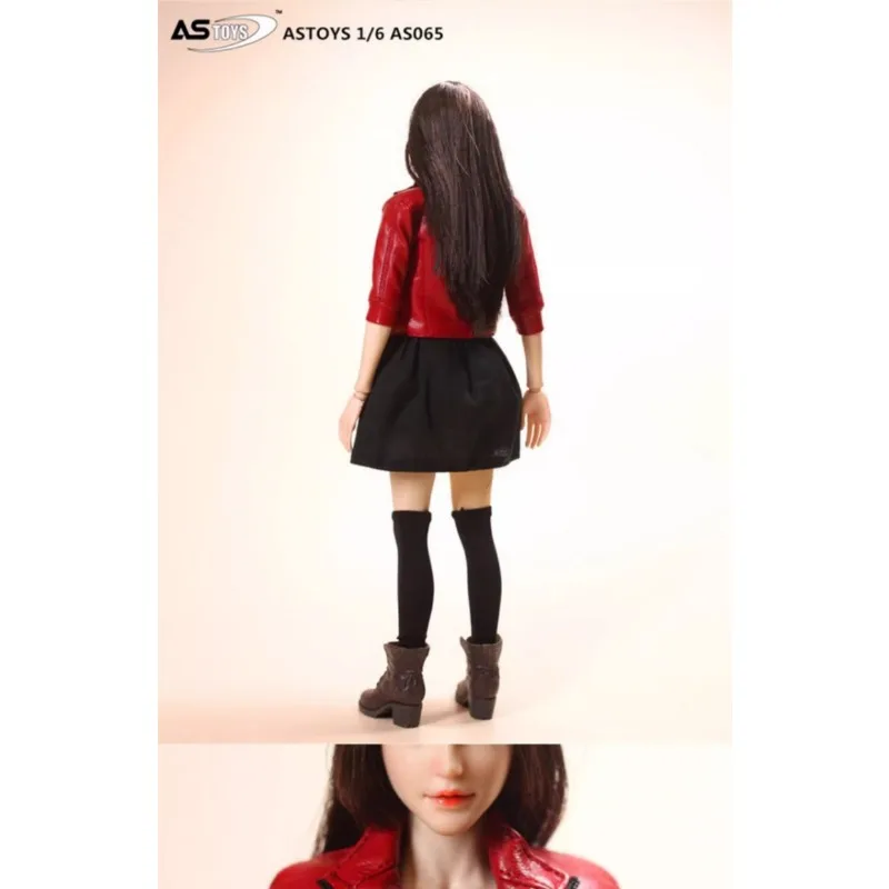 ASTOYS 1/6 Scale Female Fashion Leather Dress Set AS065 for 12inch Action Figure Body view 4