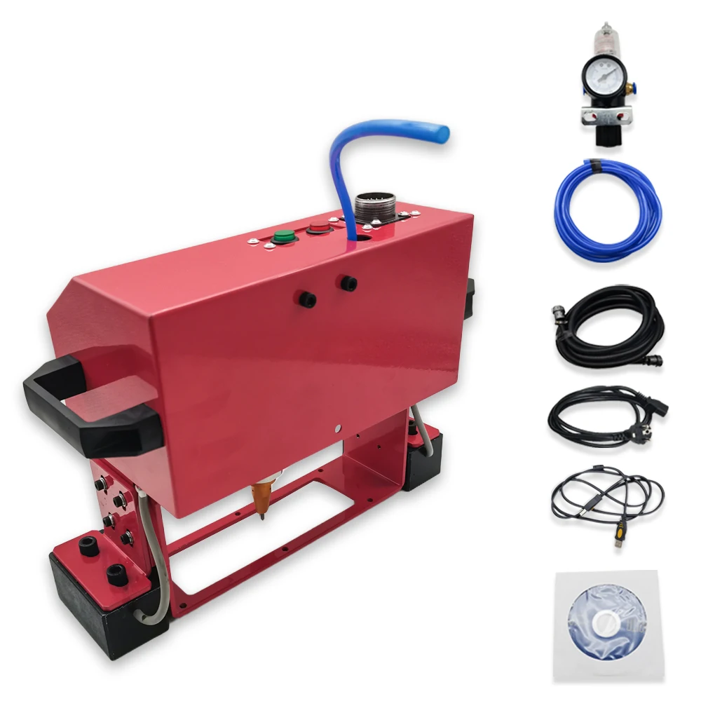 220V/110V Portable Metal Pneumatic Dot Peen Marking Machine For VIN Code(140*40mm) Frame Marking Machine chassis number