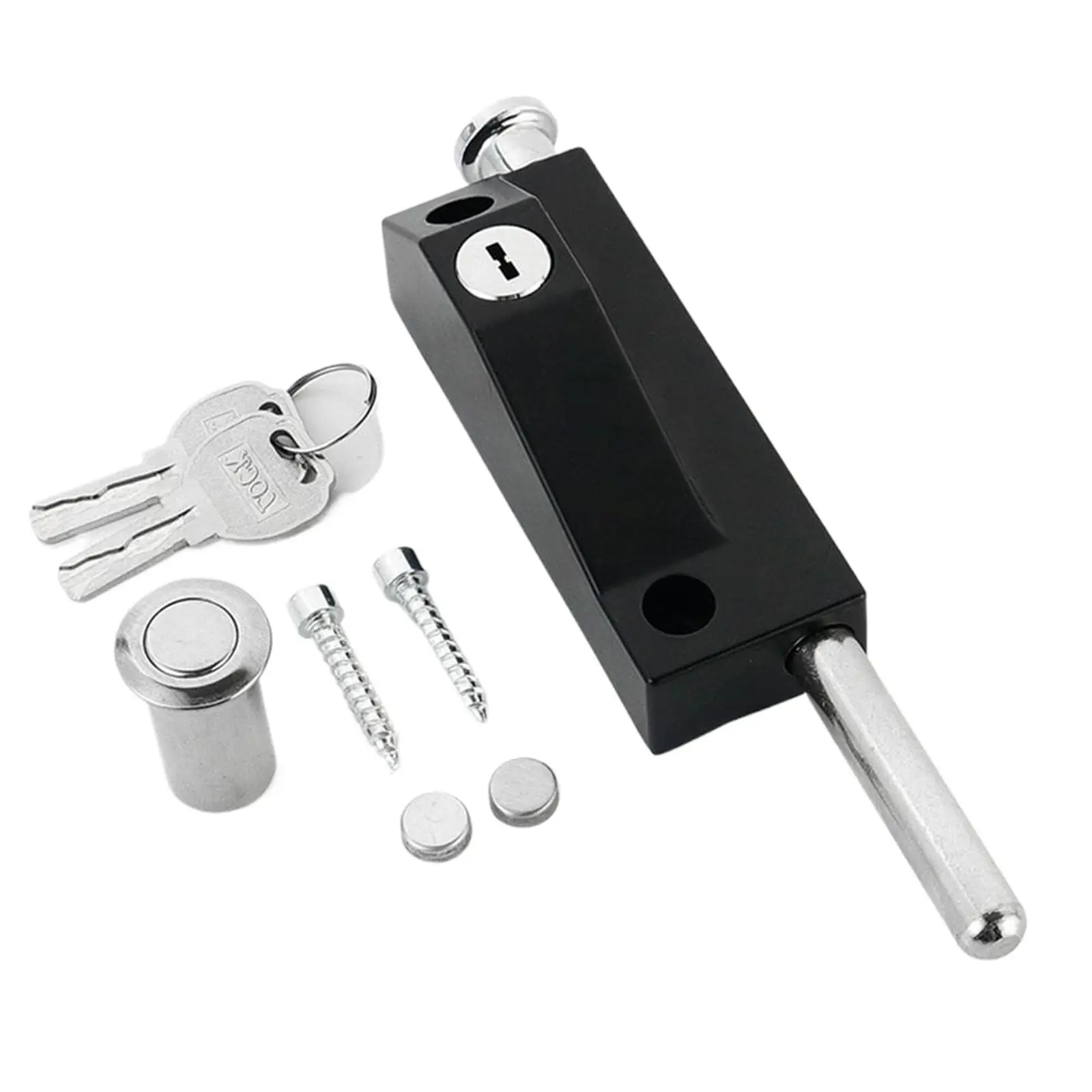 

Patio Door Lock for Enhanced Home Security，Patio Doors Black Auxiliary Security Lock,Sliding Patio Door Two Keyed with Bolt Loc