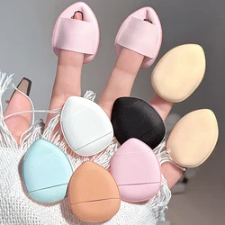 Mini Size Professional Cosmetic Cushion Puff Concealer Foundation Detail Puff Finger Puff Set Makeup Sponge Beauty Tool