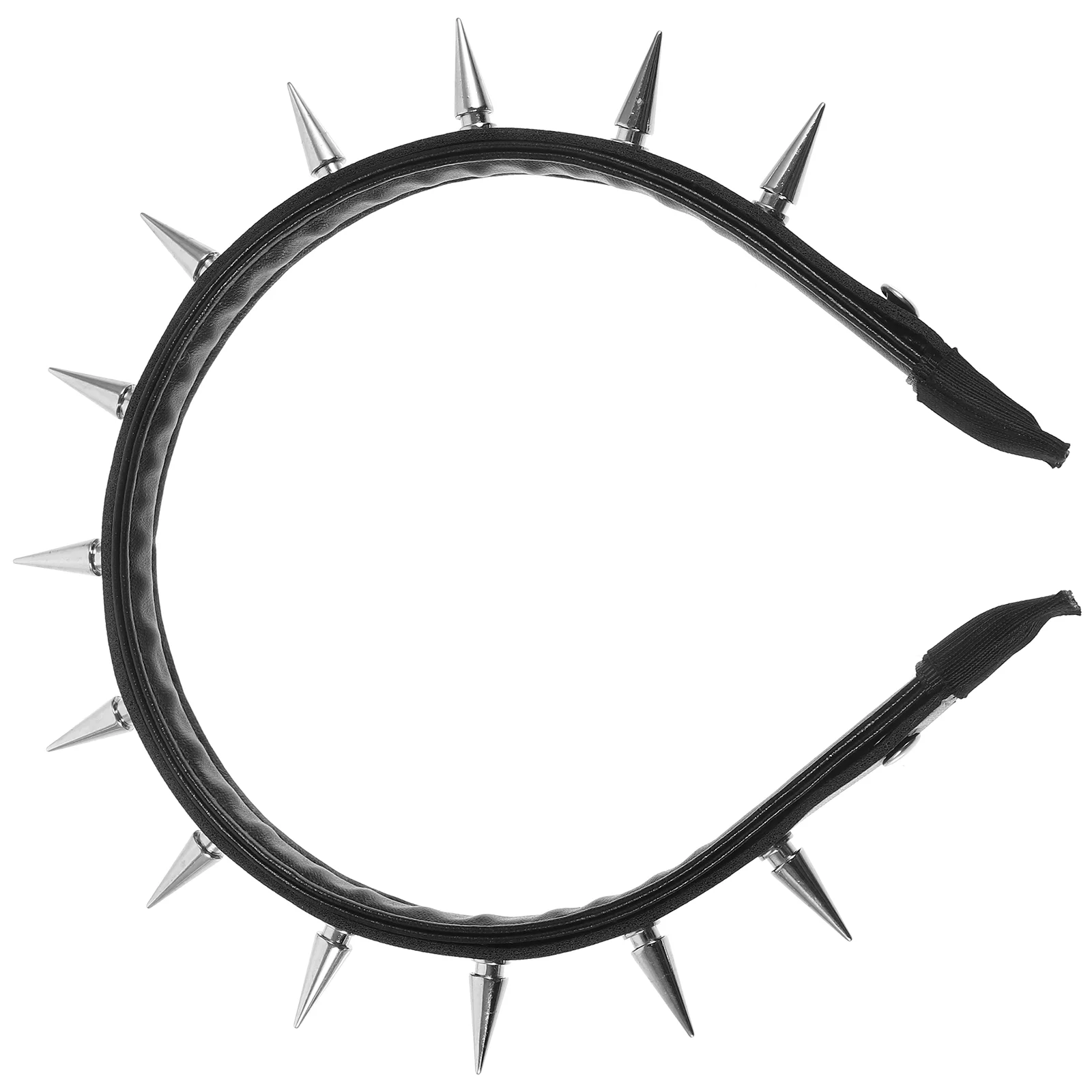 Rivet Punk Headband Spiked Goth Statement for Women Black Studded Headpiece Lightweight Comfortable Party for Women