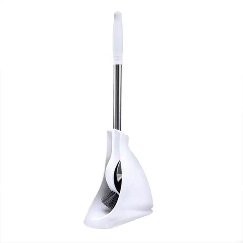 Modern Design Toilet Cleaning with Unique Seahorse Head Plastic Toilet Brush & Holder for Effective Stain Removal A2BB