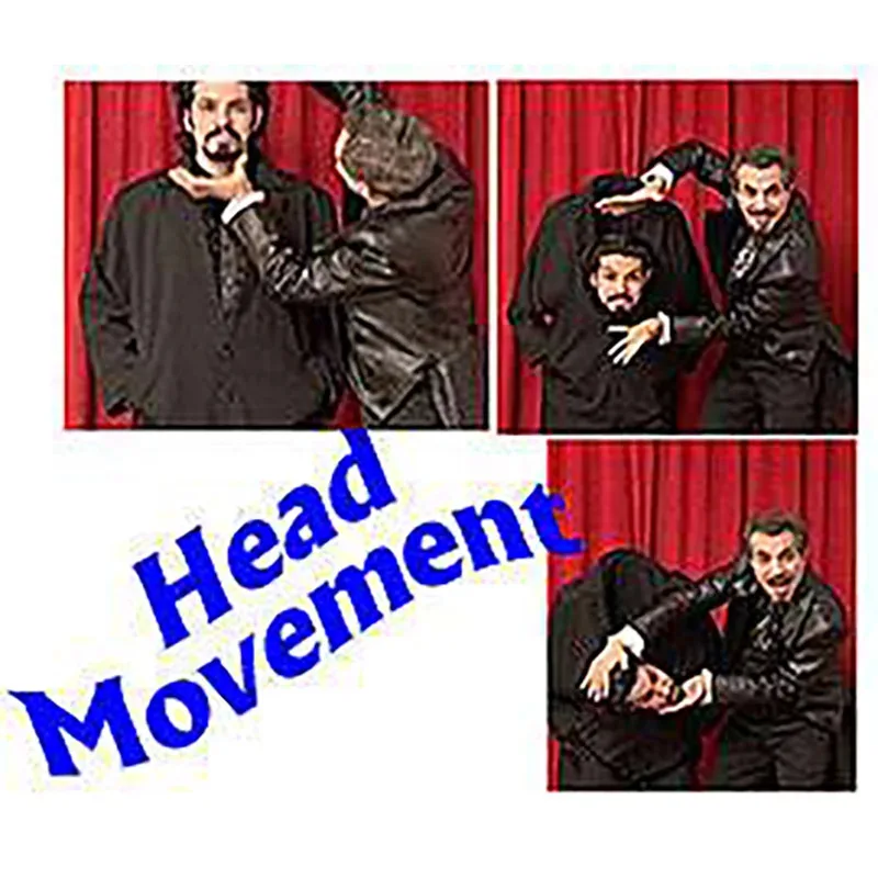 Magia professionale del movimento della testa - Illusione della caduta della testa per il mentalismo scenico e il corpo Magia Trucchi Mago Puntelli Giochi di società