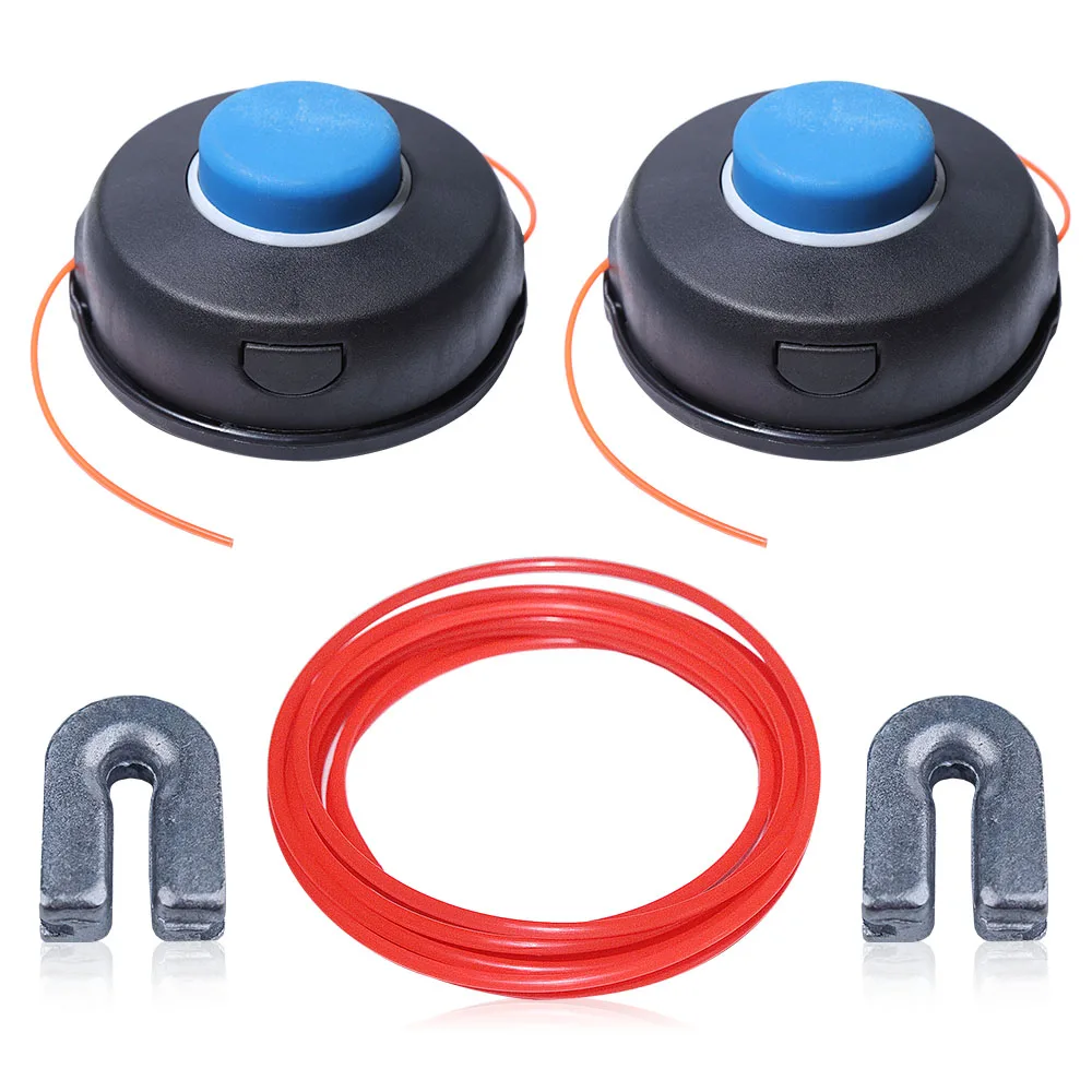 Cortacésped para cabezal de recortadora T45X + kit de línea de 2,4 mm para Husqvarna 143R-II 153R 240R 250R 335LS