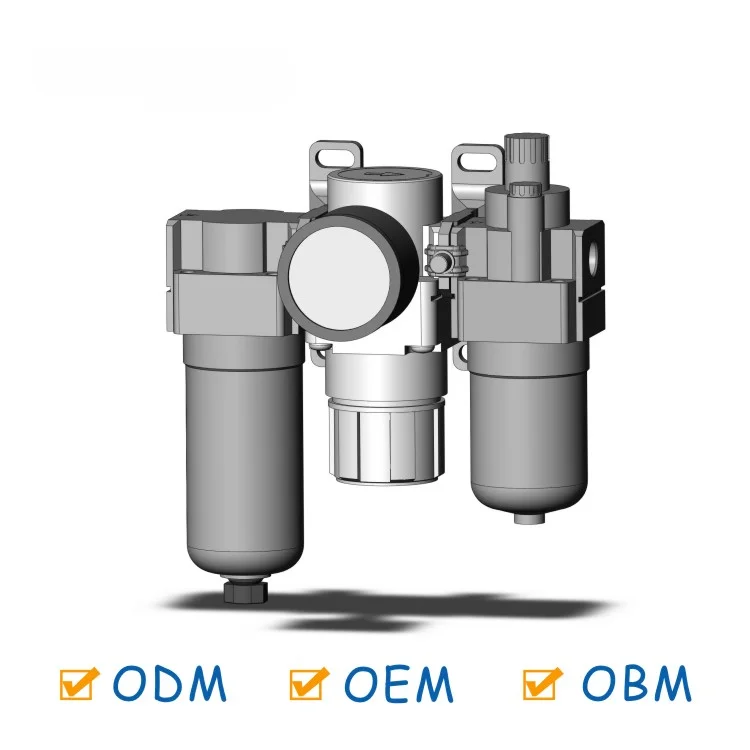 AC20C-40C-B air filters regulator lubricator with precise reducing valve pneumatic air pressure fiter regulator