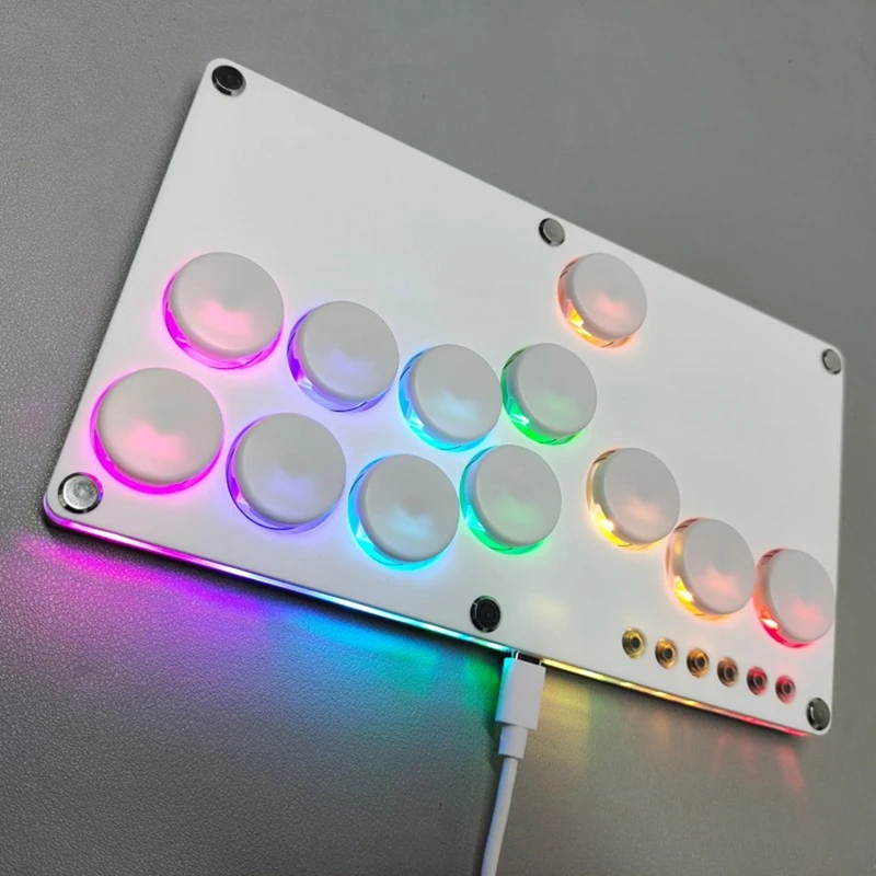 Flatbox Hitbox Arcade Gioco di combattimento Encoder Controller Xinput/Dinput Mini Hitbox Console per NS/PS3/PS4