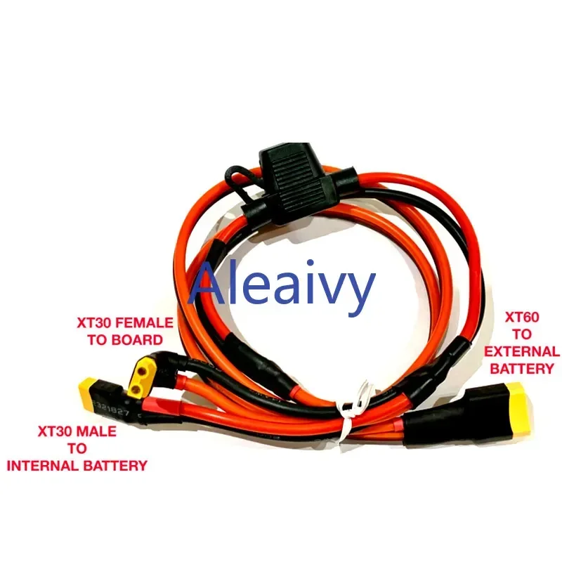 ALEAIVY For Paralleling Extra Expansion XIAOMI m365 and Pro 36v 48v Battery Pack Cable Kit XT30&XT60 accessories  + 30A Fuse