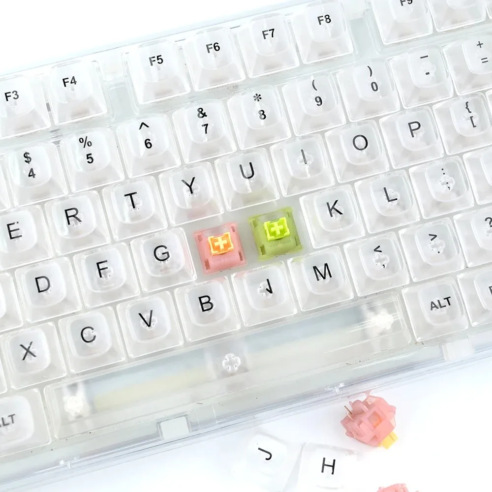 Outemu Silent Peach V3 Switch Lubed Silent Lemon V3 Switches Mechanical Keyboard Linear Tactile 5Pin Hot swap PA66 Pre Lubed POM