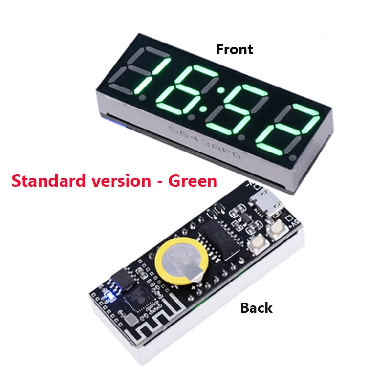 Clock Module High Precision USB Electronic Clock LED Night Light DIY Wireless WIFI Network Timing Auto Timing Clock Module