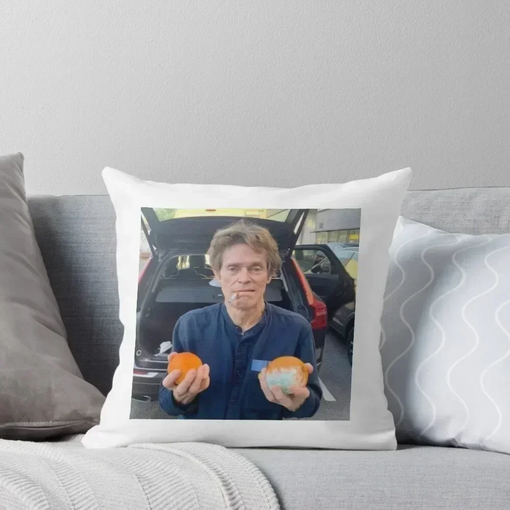 

willem dafoe two oranges picture Throw Pillow Cushions For Children Ornamental Pillow Embroidered Cushion Cover pillow