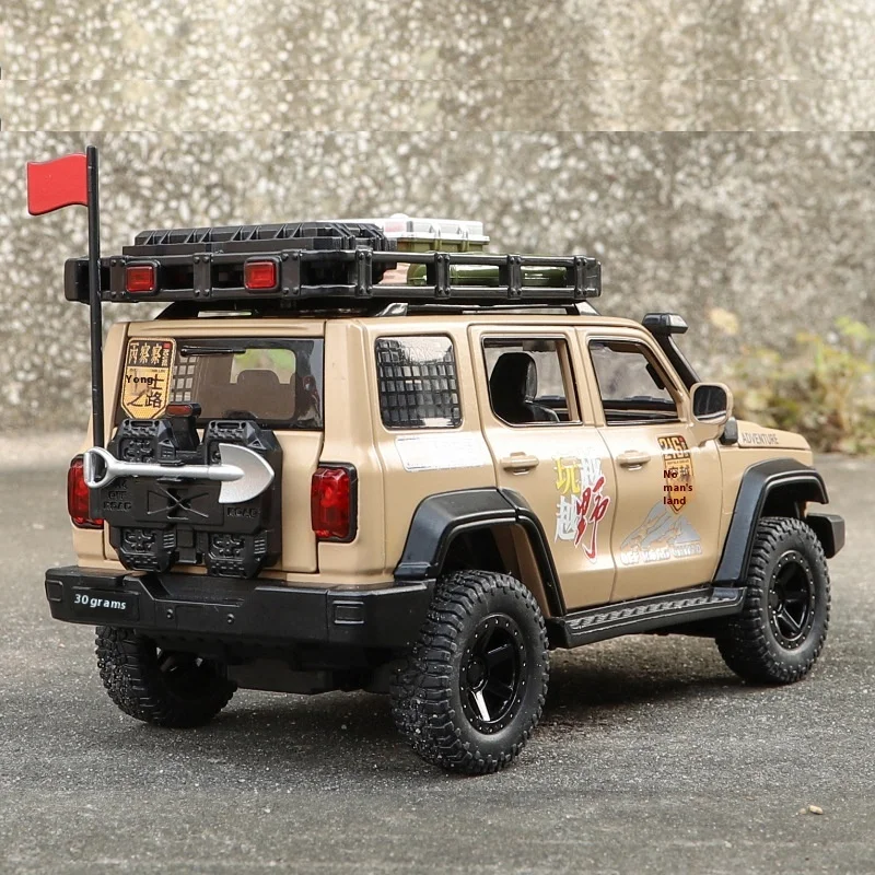 

Toy car metal jeep 1/24 tank 300 modified alloy car model simulation off-road vehicle acousto-optic gift collection model