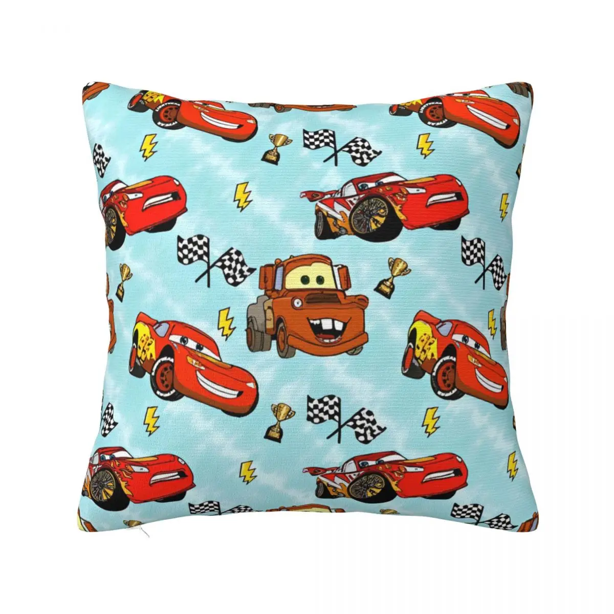 Lightning Mcqueen Car Pillowcases Product Soft Fabric Cushion Cover Decor Throw Pillow Case Cover Home Drop Shipping Multi Size