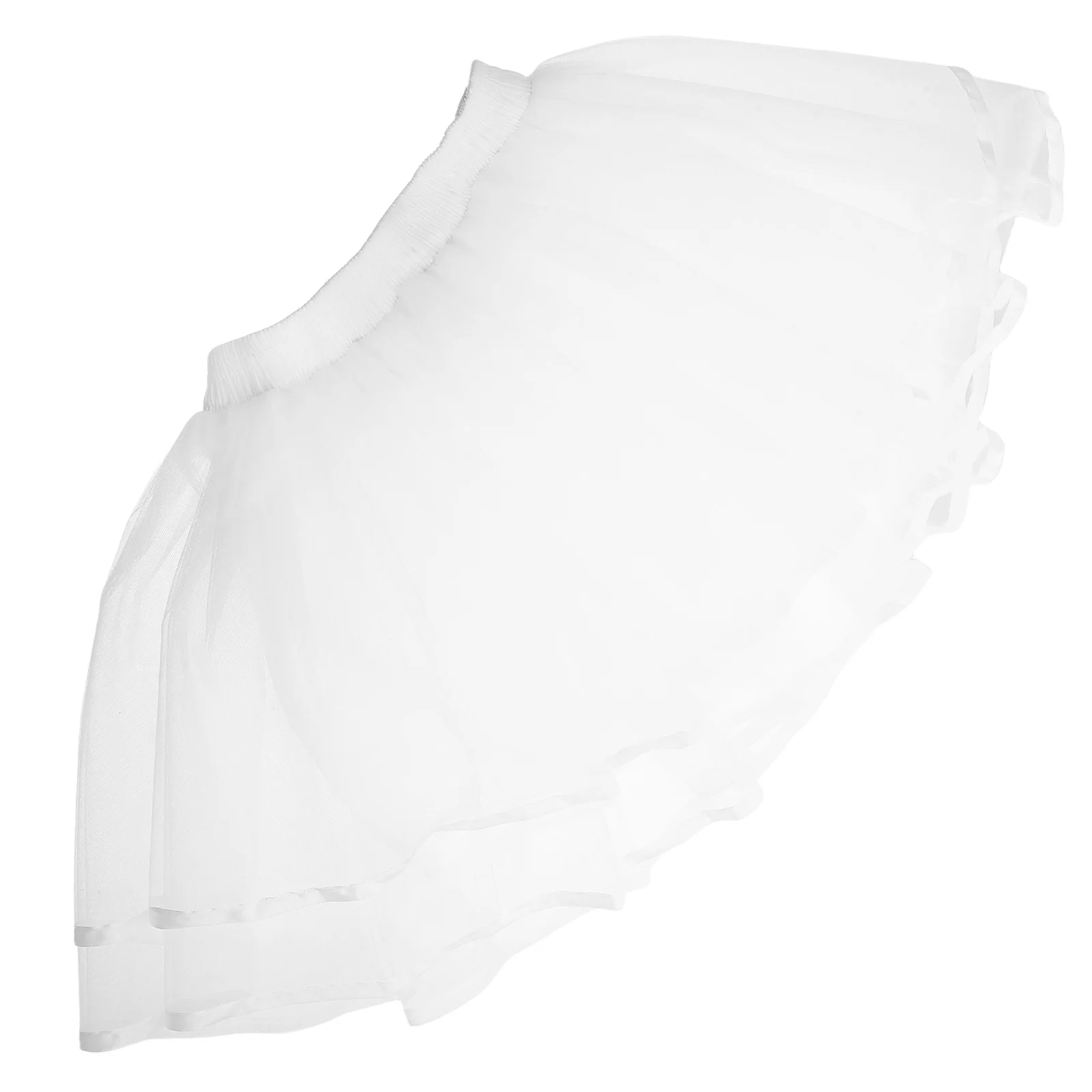 

Lolita Petticoat Skirt Soft Tulle 3-Layer Short Underskirt Bridal Dress Petticoat Wedding Party Tulle Skirt Accessories