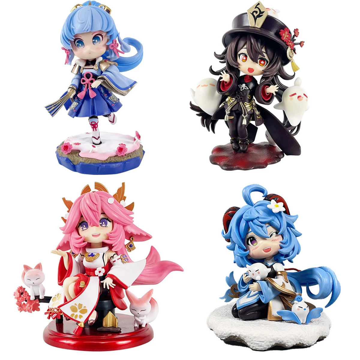 

Anime Genshin Impact Yae Miko Figure Raiden Shogun Kamisato Ayaka Hutao Q Version Cute Model Doll Game Peripheral Ornaments