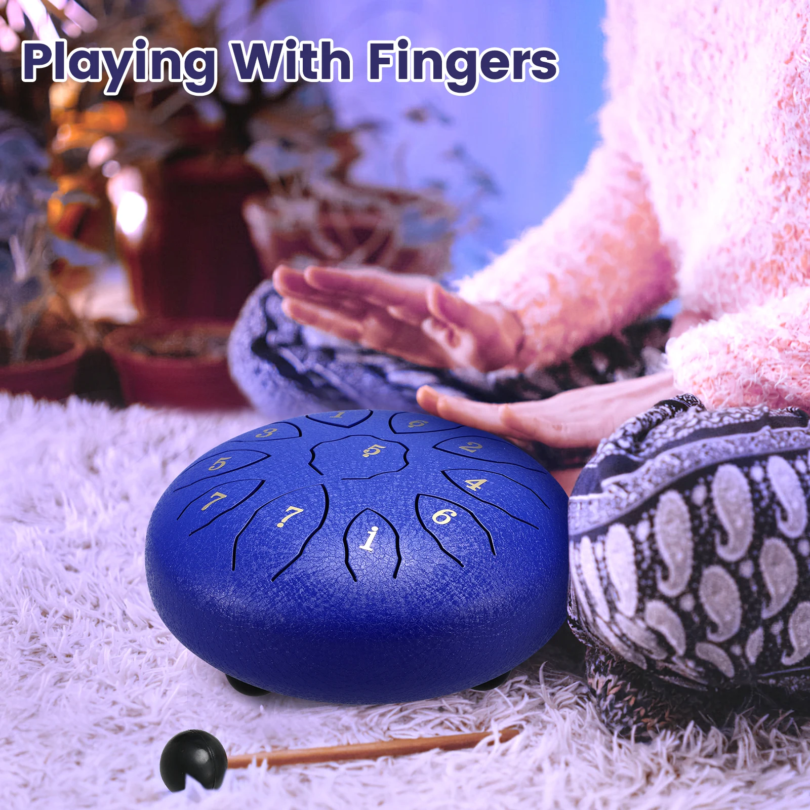 

Mallet Ethereal Drum Set Drumsticks Tongue Mallets Hand Pan Instrument Toddler Percussion Instruments