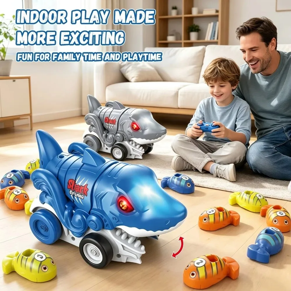 Simulation Model Animal Remote Control Toy Engineering Toy Car Model Dinosaur Monster Truck Rechargeable with Magnetic Splicing