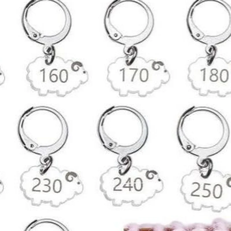 20/30Pcs Sheep Clear Acrylic Crochet Markers For Knitting Weaving Sewing Accessories Quilting