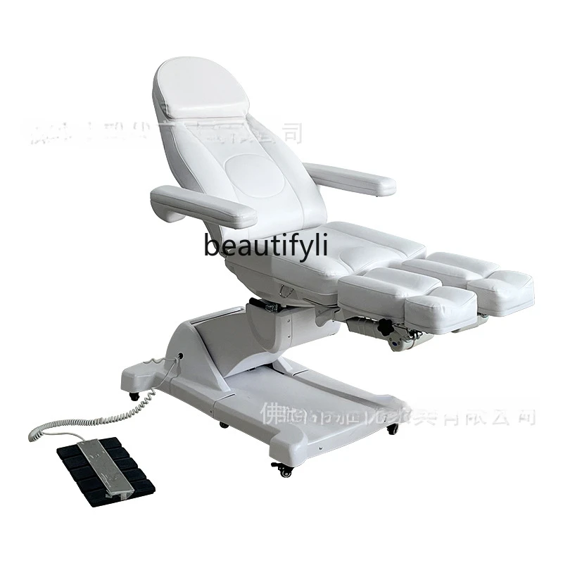 

Electric beauty bed Beauty salon Split-leg dental examination bed Rotatable pedicure chair